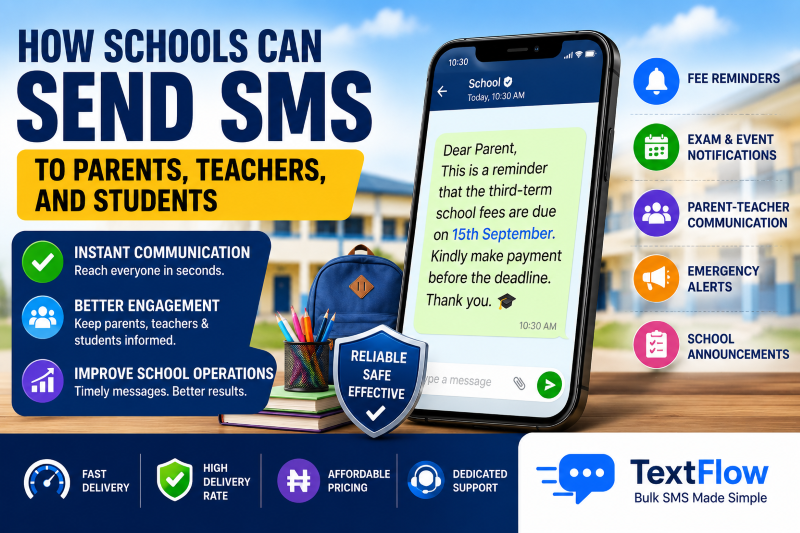 How Schools Can Send SMS to Parents, Teachers, and Students
